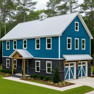 Bold Blue Beauty in Barn Form