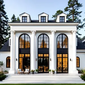 Neoclassical Elegance with a Touch of Pine