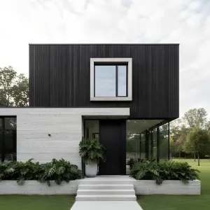 Concrete Chic Meets Timber Sleek