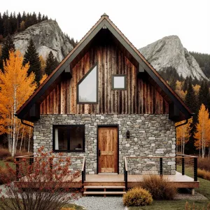 Rustic Stone Hideaway in Autumn’s Embrace