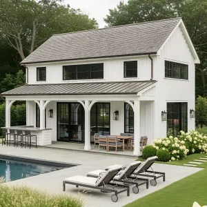 Serene Splash Zone with a Farmhouse Twist