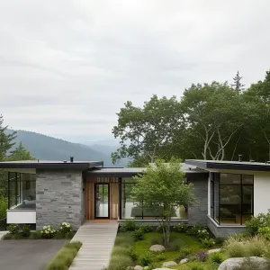 U-Shaped Sanctuary: A Modern Marvel on the Hillside