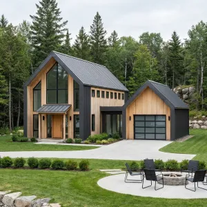 Riverside Nordic Steel And Timber Home