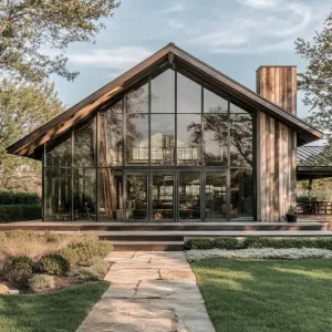 Gleaming Glass Lodge in Woodsy Wonder
