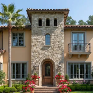 Sunlit Palazzo with Floral Flair