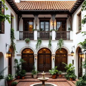 Rustic Radiance: A Courtyard Rendezvous