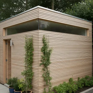Sophisticated Shed with a Dash of Modern Charm