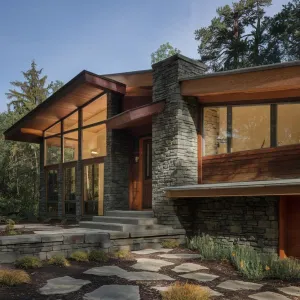 Mid-Century Ranch Delight: Stone Symphony
