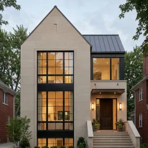 Urban Lantern Facade Home