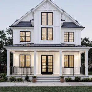 Graceful Gable House with a Snazzy Porch
