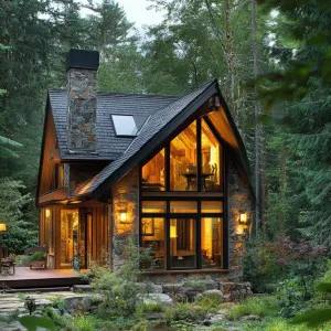 Rustic Hideaway: A-Frame Dreamscape