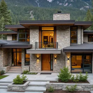 Stone-Clad Mountain Getaway