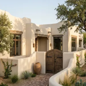Winding Wall Desert Adobe Nest
