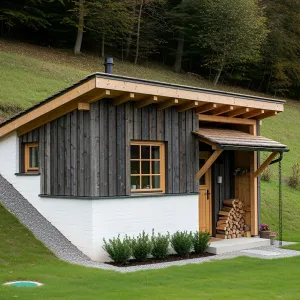 Rustic Shack at the Foot of the Forest