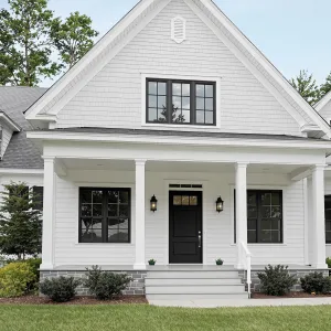 Charming Modern Farmhouse with White Exterior