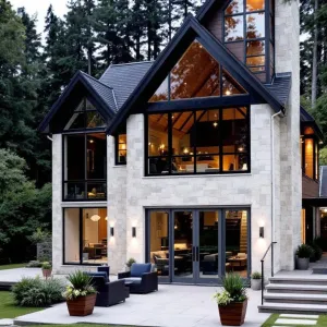 A-Frame Haven with a Forest View