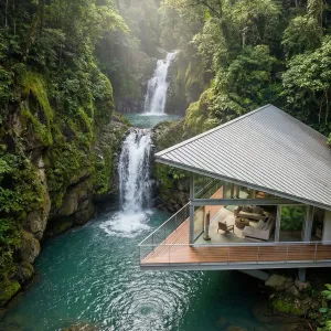 Cascade Edge Glass Hideaway