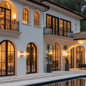 Arched Allure by the Italian Poolside