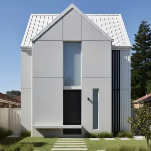 Gabled Minimalist Concrete Cottage