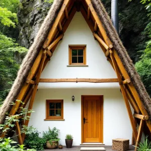 Rustic A-Frame Refuge by the Rocky Haven