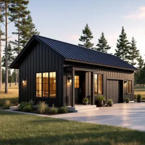 Midnight Modern Meadow Haven