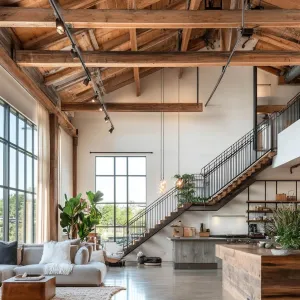 Soaring Spaces: A Rustic Delight