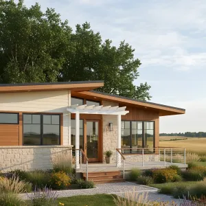 Sunset Stunner: A Retro Ranch Retreat