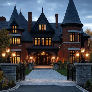 Preview of Victorian Mansion Under a Moody Sky
