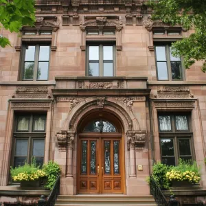 Grandiose Brick Mansion with Arched Entrance