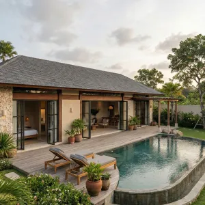Garden Deck Poolside Sanctuary Villa