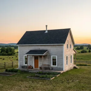 Minimalist Farmstead With Quiet Field Views