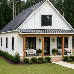 Idyllic White Gable Oasis