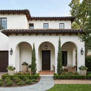 Arched Cypress Courtyard Villa
