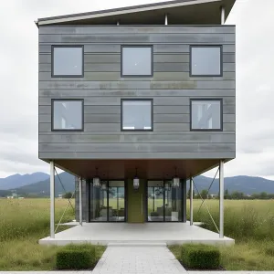 Stilt Serenity: Chic Heights Above Ground