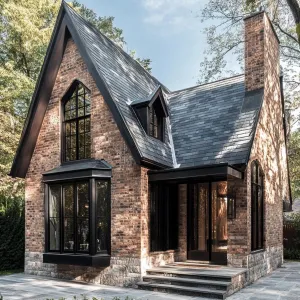 Mixed Textures: Brick, Wood, and Metal