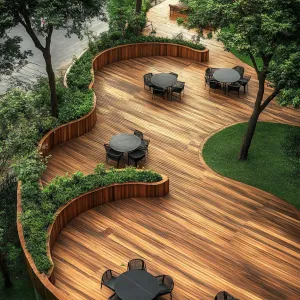 Winding Wood Oasis Under Canopy