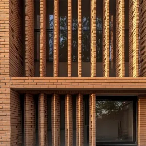 Brick-tastic Facade: A Dance of Shadows and Lines