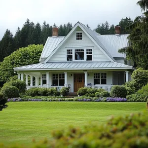 The Green Getaway with a Gabled Roof