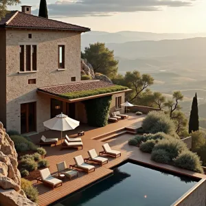 Tuscan Dreamscape with a Cliffside Pool