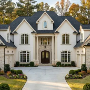 Grand Ivory Manor With Twin Wings