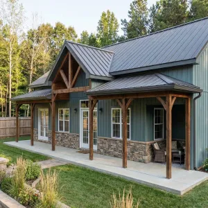 Blue Ridge Timber Porch Barndo