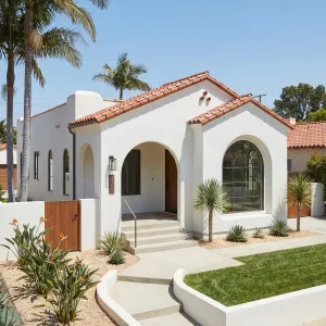 Bright Archway Desert Edge Spanish Bungalow