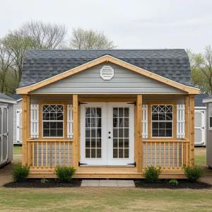 Sunny Spruce Retreat With Whimsical Porch