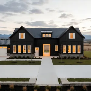 Noir Gable Farmhouse Glow