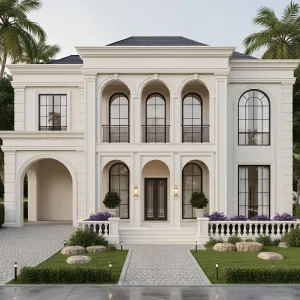 Columned Courtyard Splendor