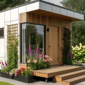 Blossoming Bungalow: A Petal-Festooned Dwelling