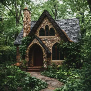 Magical Stone Cottage Amid Verdant Escape