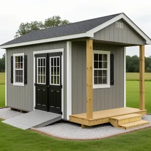 Serene Slate Hideout With Snug Porch