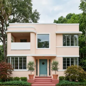 Pastel Streamline Courtyard Haven