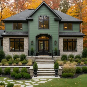 Slate-Trim Forest Manor